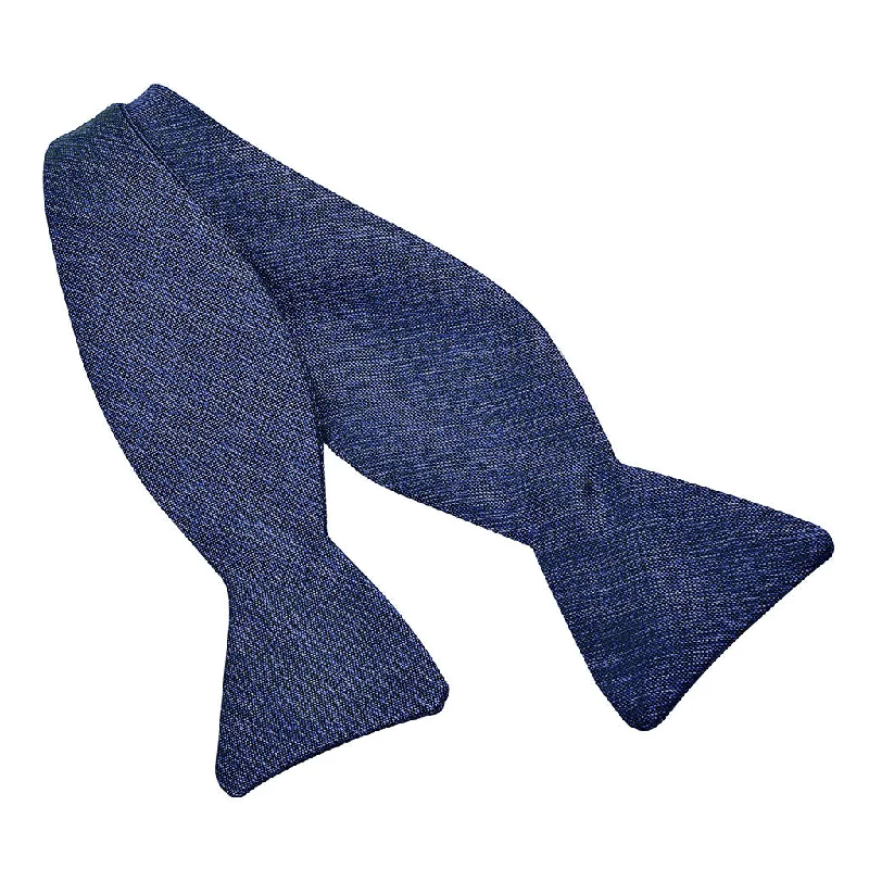 Mélange Solid Silk Woven Jacquard Bow Tie in 12 Colors (Choice of Styles) by Dion Neckwear