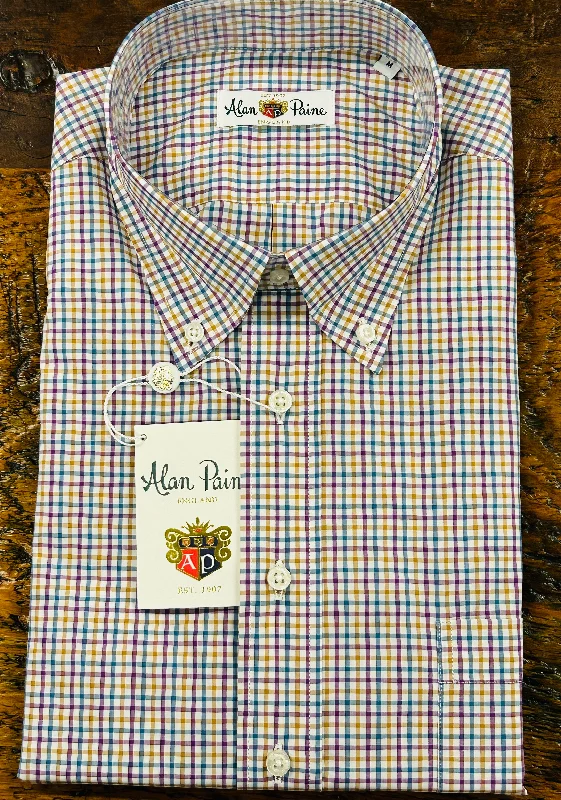 Graph Button Down Sport Shirt by Alan Paine