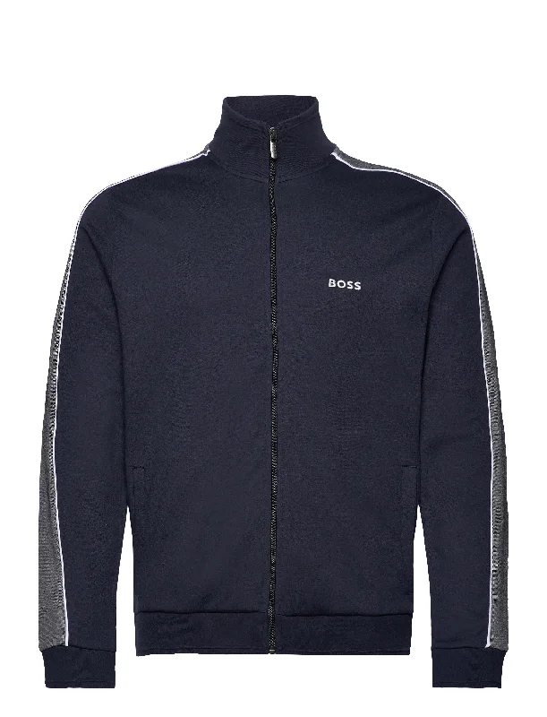 Hugo Boss Men's Full Zip Tracksuit Jacket, Navy