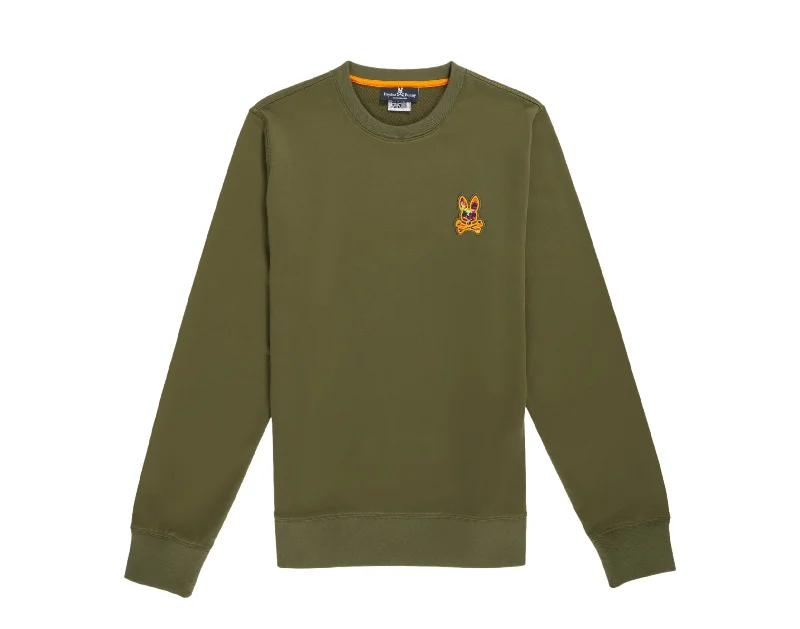 Psycho Bunny Allen Dark Olive Men's Sweatshirt B6S948U1FT-DKL