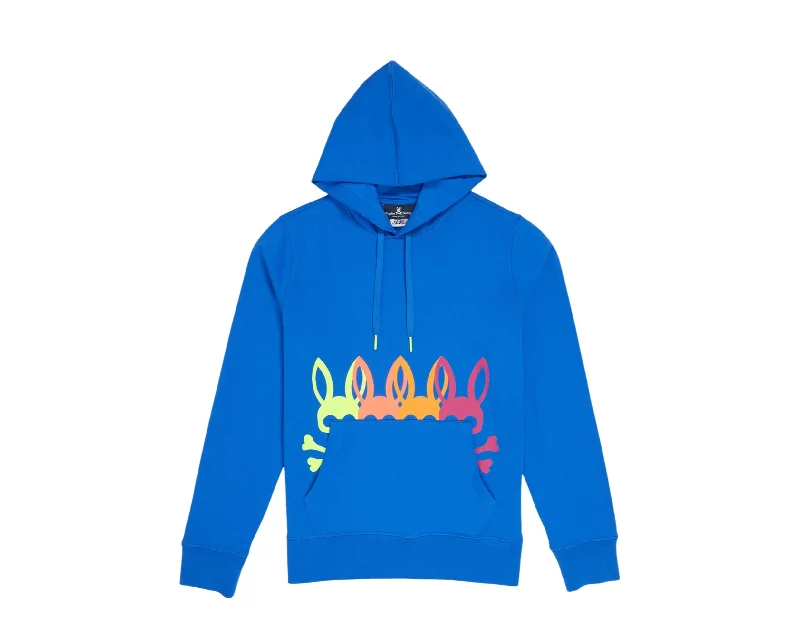 Psycho Bunny Lafayette Pullover Bright Royal Men's Hoodie B6H966U1FT-BROY