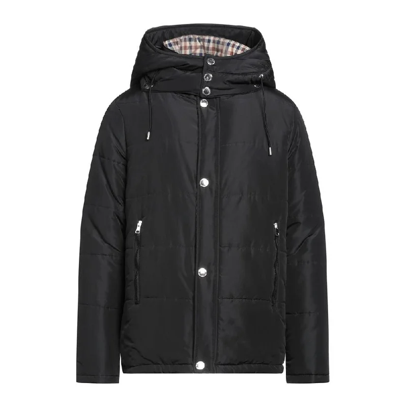 Aquascutum Elegant  Jacket with Removable Men's Hood