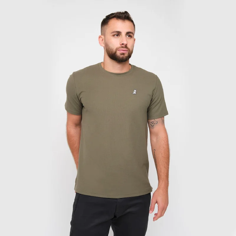 Men's Pique Crew Neck T-Shirt