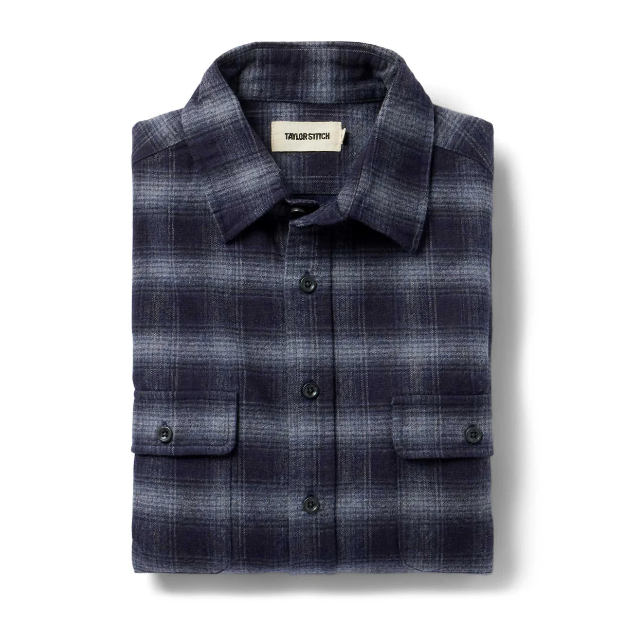 TAYLOR STITCH YOSEMITE SHIRT IN NAVY SHADOW PLAID