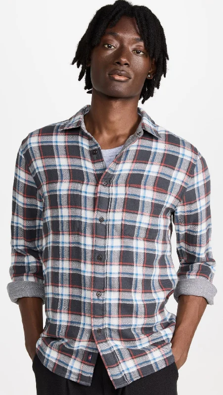 FAHERTY REVERSIBLE SHIRT IN SKULL ROCK PLAID