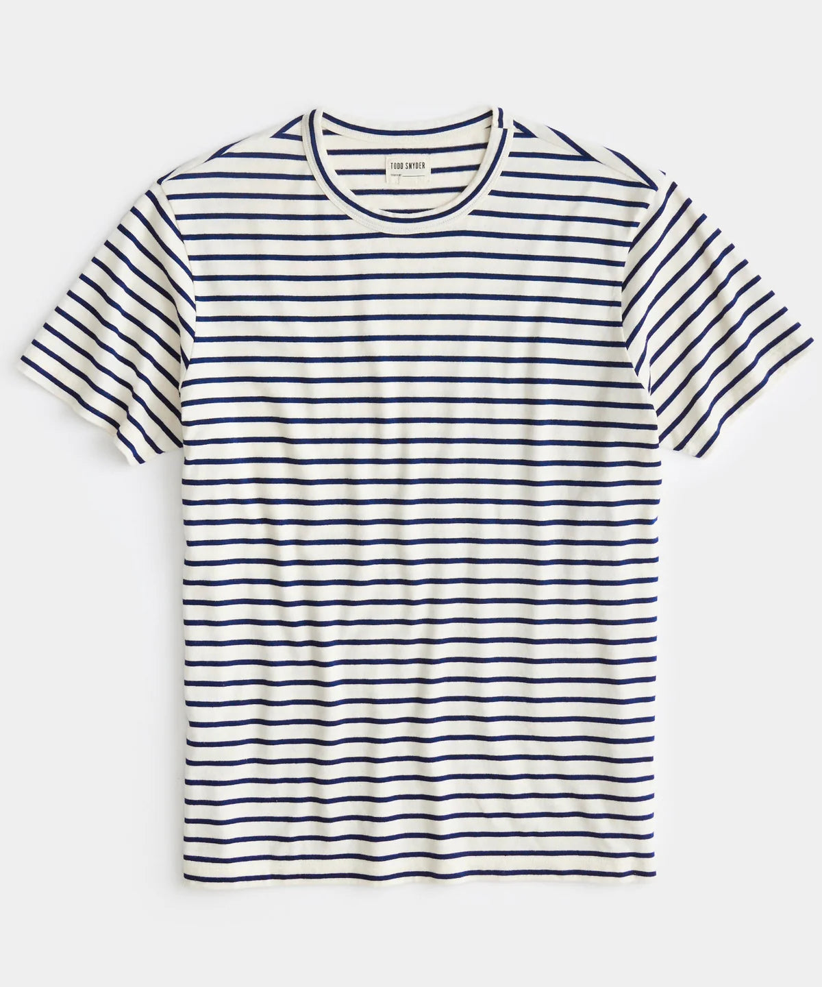 TODD SNYDER ISSUED BY: JAPANESE NAUTICAL STRIPE SHORT SLEEVE TEE IN WHITE