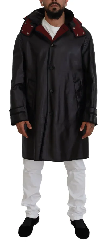 Dolce & Gabbana Elegant Hooded Parka Coat in  and Men's