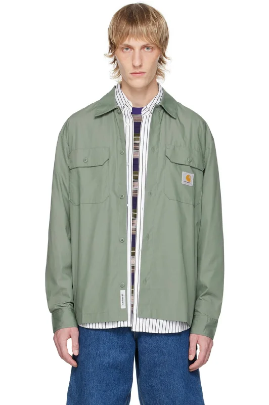 CARHARTT WIP CRAFT SHIRT IN GREEN