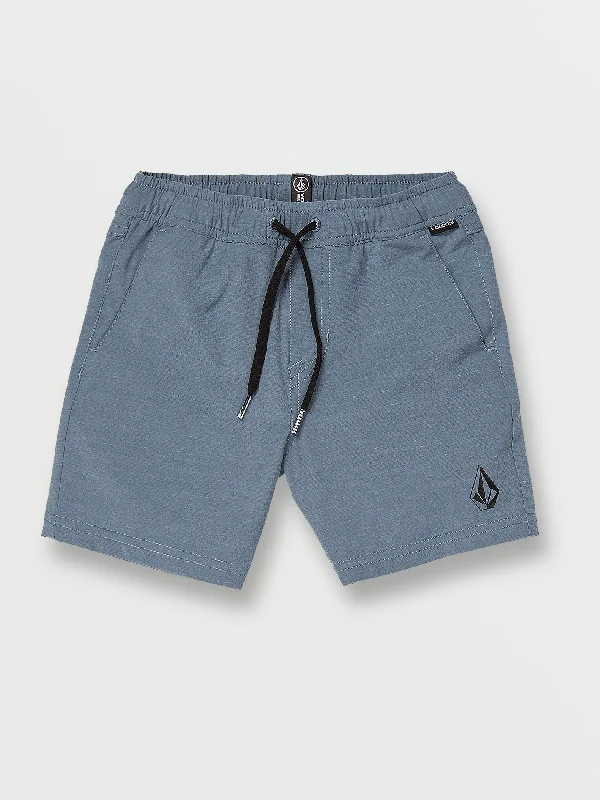 Little Boys Understoned Elastic Waist Hybrid Shorts - Slate Blue