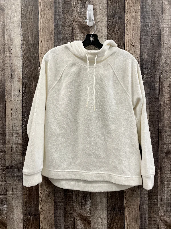 White Athletic Sweatshirt Hoodie Old Navy, Size S