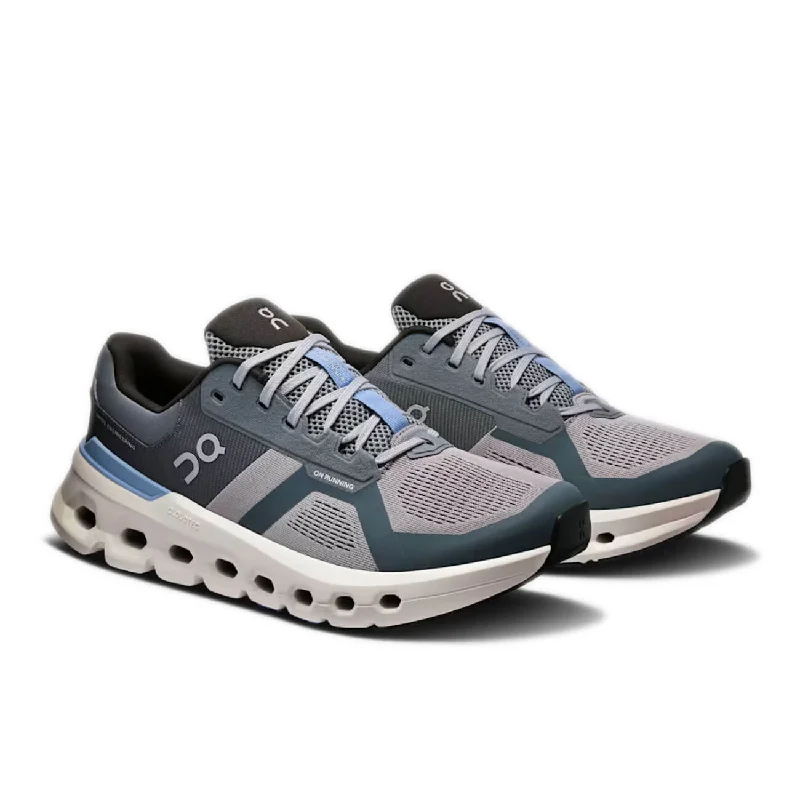 On Men's Cloudrunner 2 Shoes - Alloy / Chambray