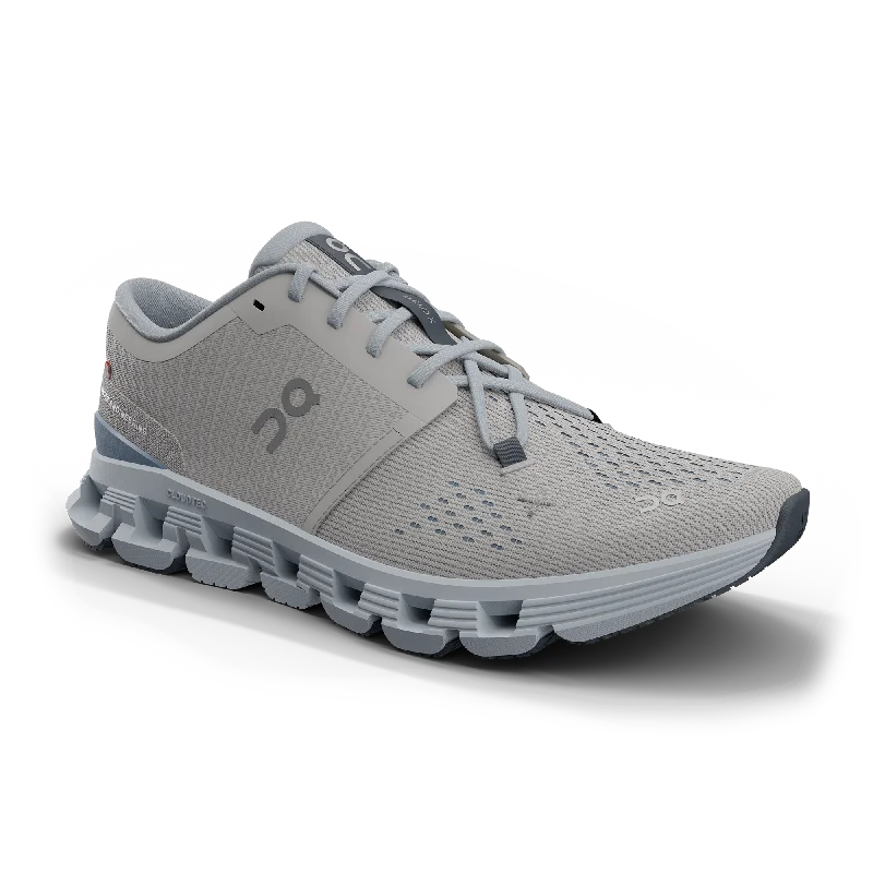 On Women's Cloud X 4 Shoes - Silver / Chambray