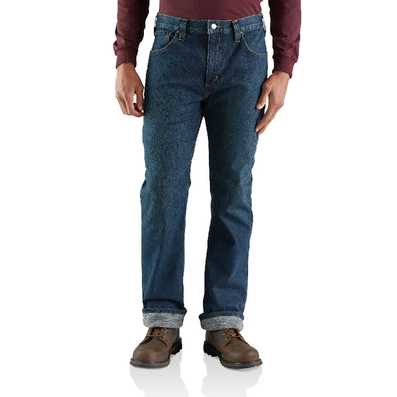 Rugged Flex® Relaxed Straight Jean Knit-Lined