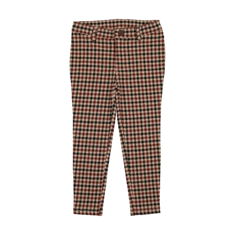 ANALOGIE TAN PLAID PANTS [FINAL SALE]