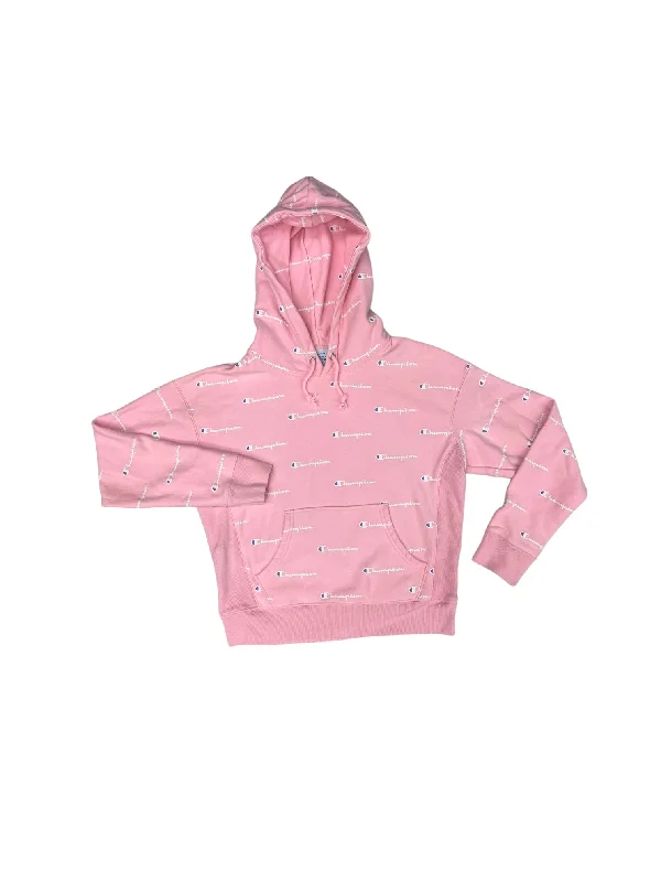 Pink Sweatshirt Hoodie Champion, Size M