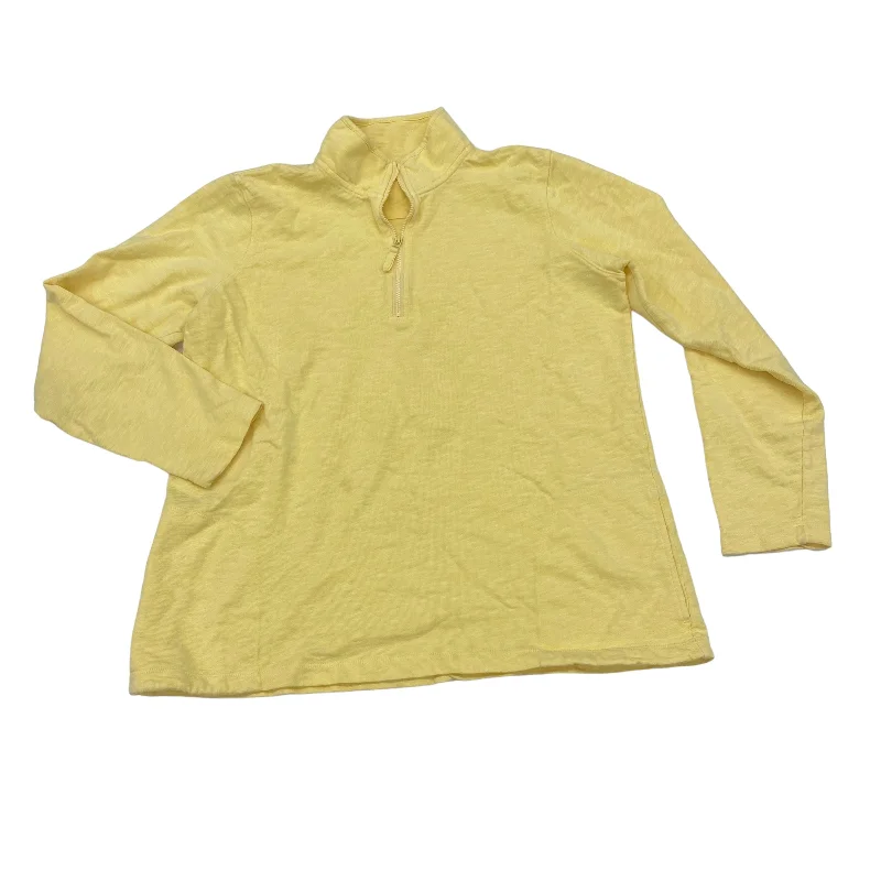 YELLOW SWEATSHIRT COLLAR by ORVIS Size:L