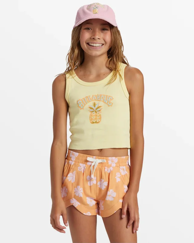 Girl's (6-14) Stay Sunny Cropped Tank Top