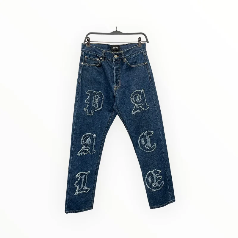 PALACE/Pants/30/Denim/IDG/SCRIPT LETTER PATCH DENIM