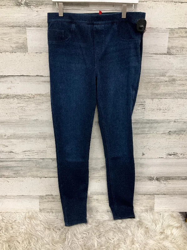 Pants Leggings By Spanx In Blue Denim, Size: Large