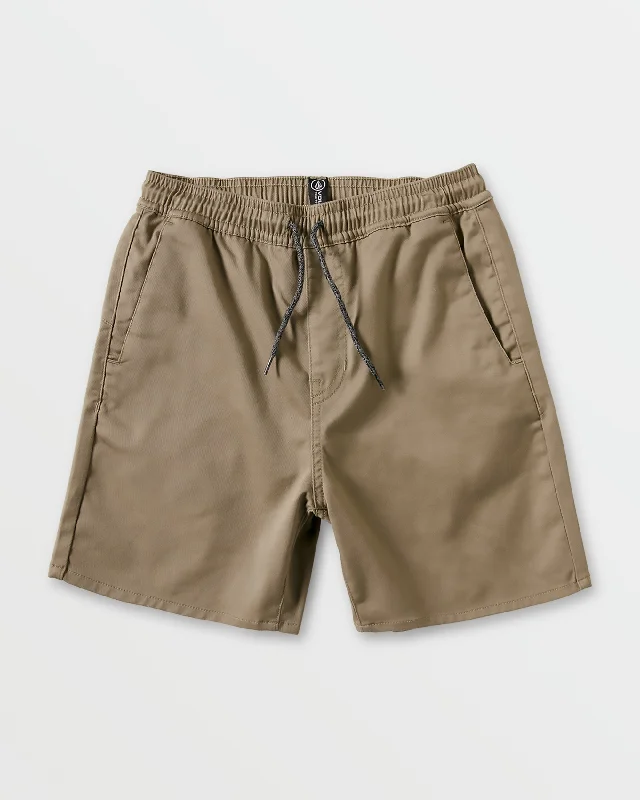 Little Boys Frickin Elastic Waist Shorts - Khaki