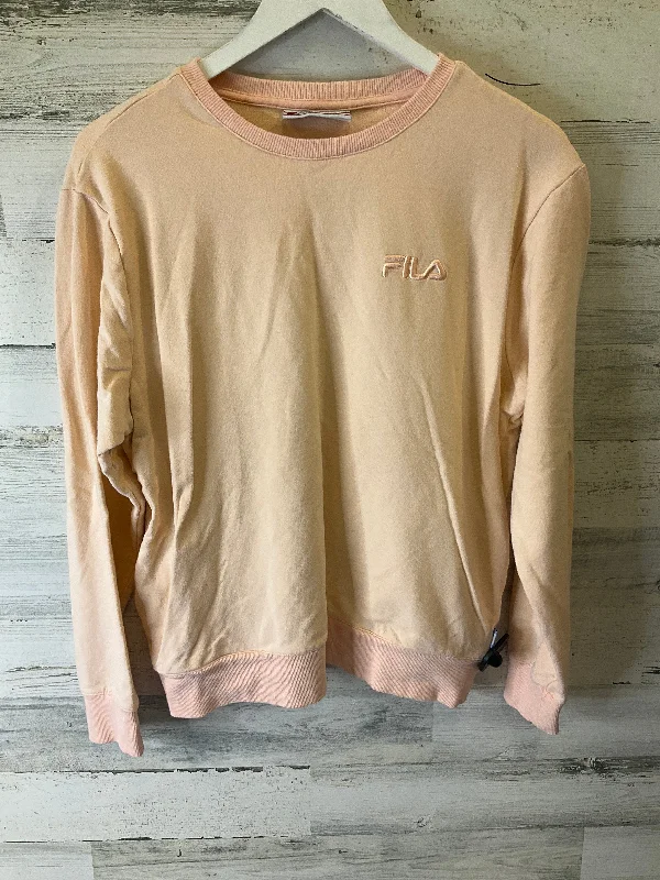 Peach Sweatshirt Crewneck Fila, Size L