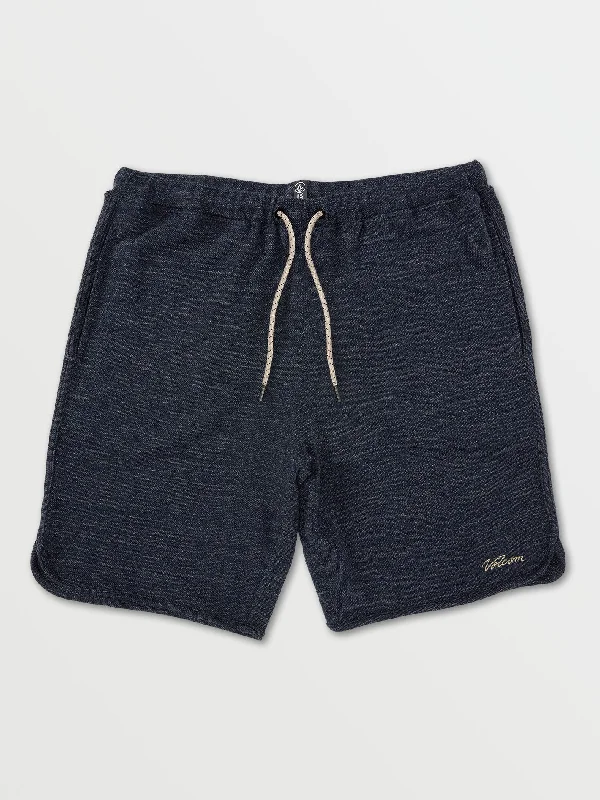 Loiter Elastic Waist Shorts - Navy