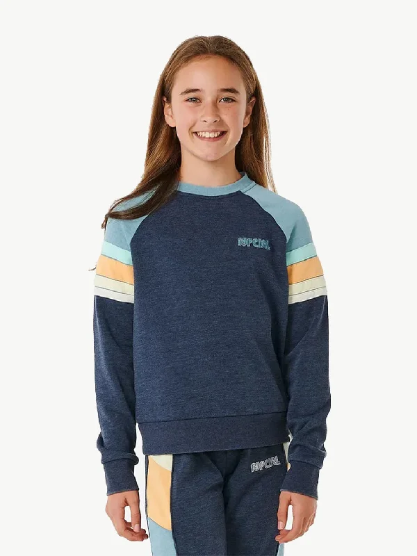 (8-14 years) Girl's Surf Revival Raglan Crew