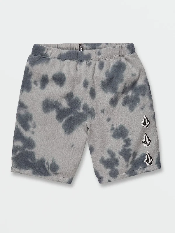 Iconic Stone Plus Fleece Shorts - Slate Blue