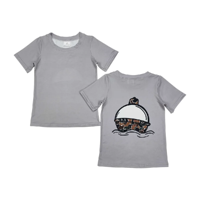 BT0961 RTS Grey shorts Boys Short Sleeve Top T-shirts