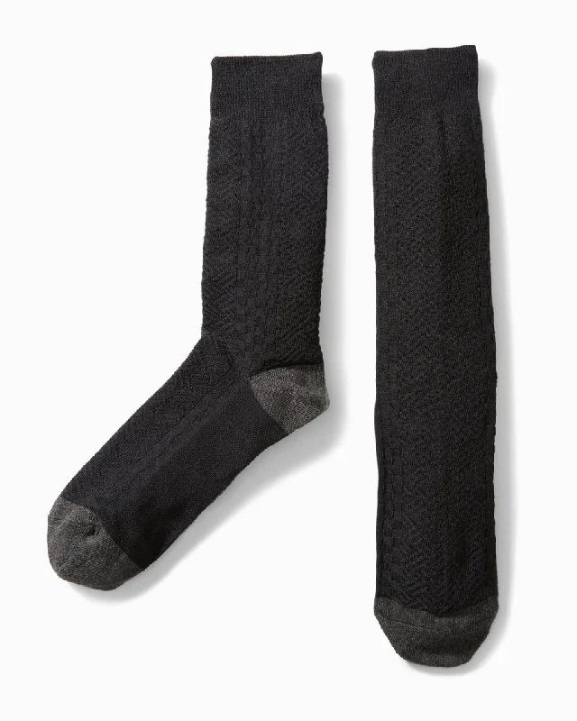 Tommy Bahama Lauhala Socks - Black