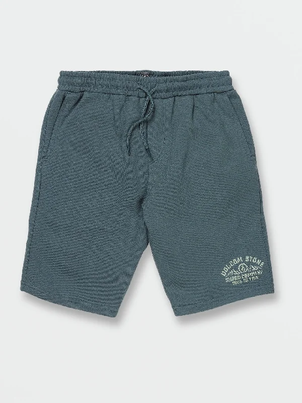 Big Boys Booker Fleece Shorts - Cruzer Blue