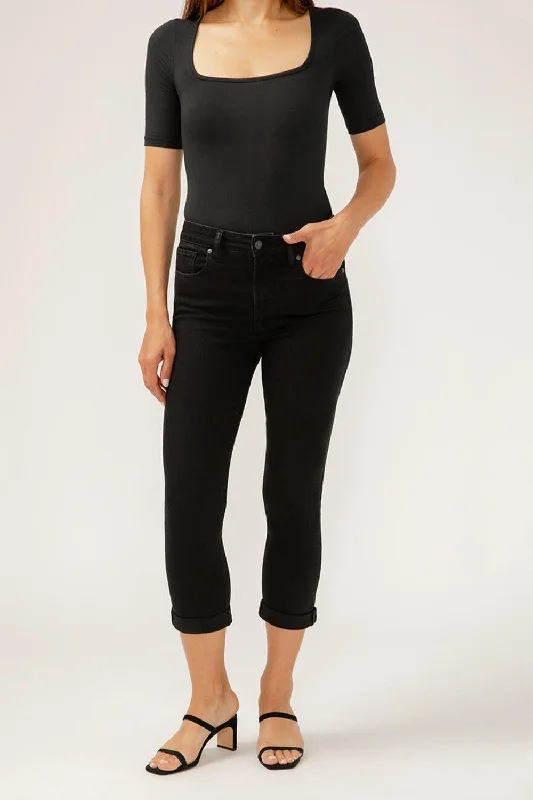 Silver Jeans Co. Avery High Rise Luxe Stretch Capri