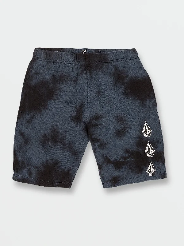 Big Boys Iconic Stone Plus Fleece Shorts - Marina Blue