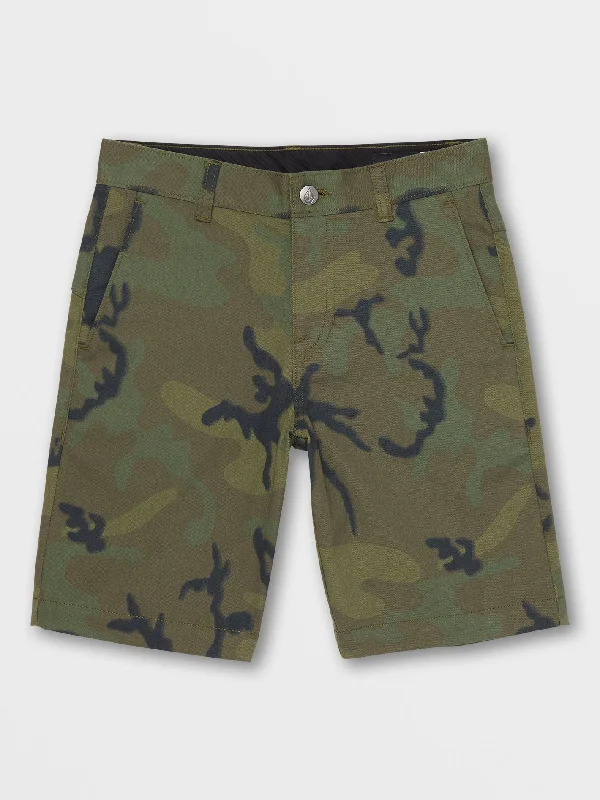 Big Boys Vmonty Stretch Shorts - Green Combo