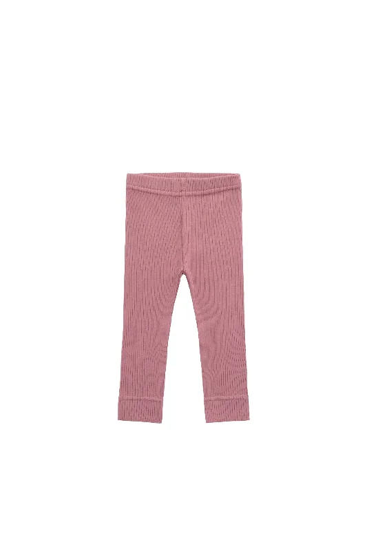 Organic Cotton Modal Everyday Legging - Rose Garden