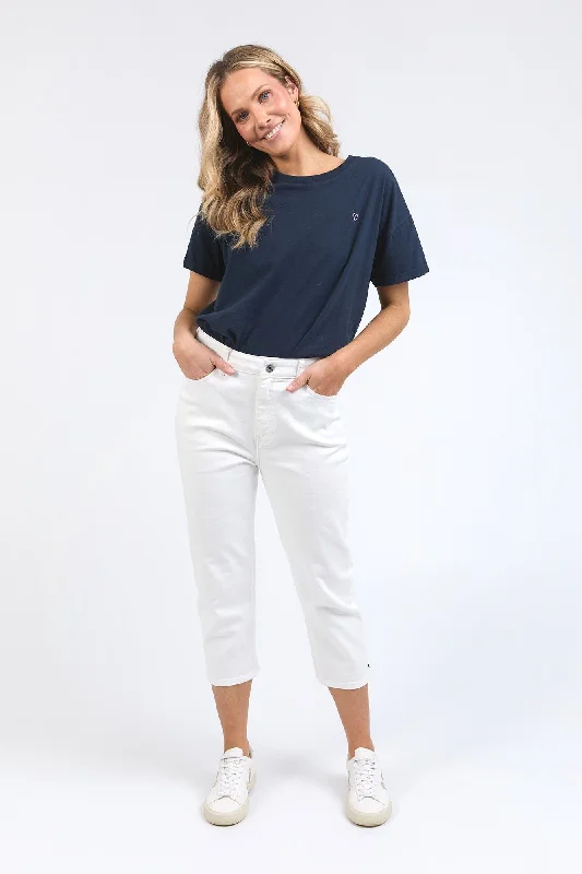 Elm Mollie Capri Jean White