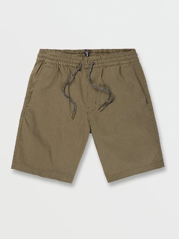 Frickin Elastic Waist Shorts - Winter Moss