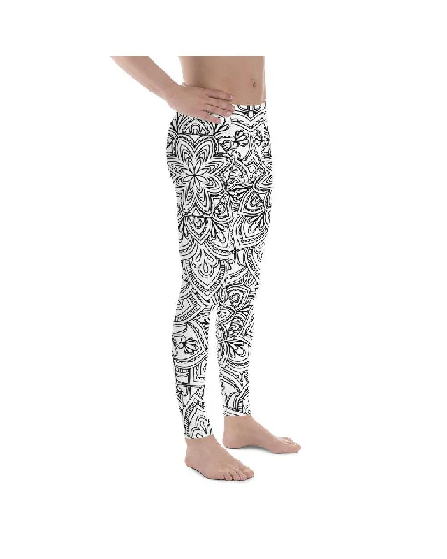 White & Black Mandala Meggings