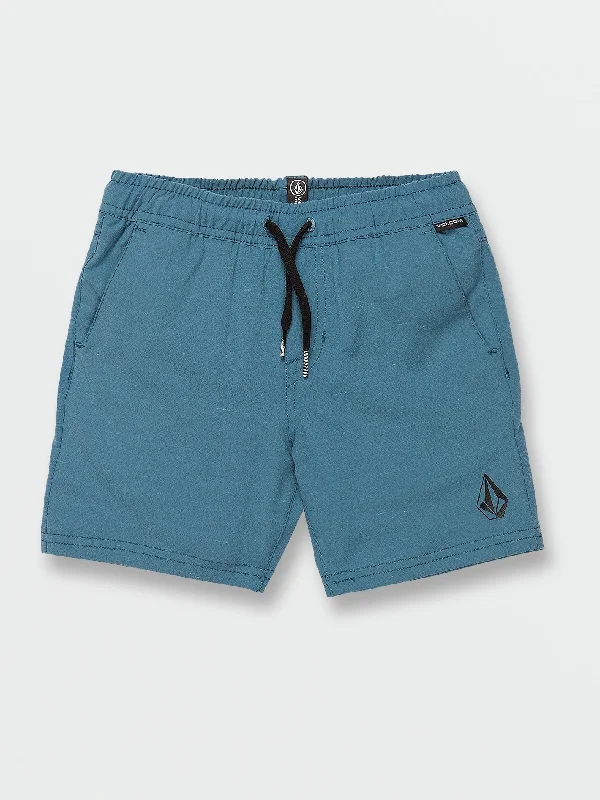 Little Boys Understoned Elastic Waist Hybrid Shorts - Aged Indigo