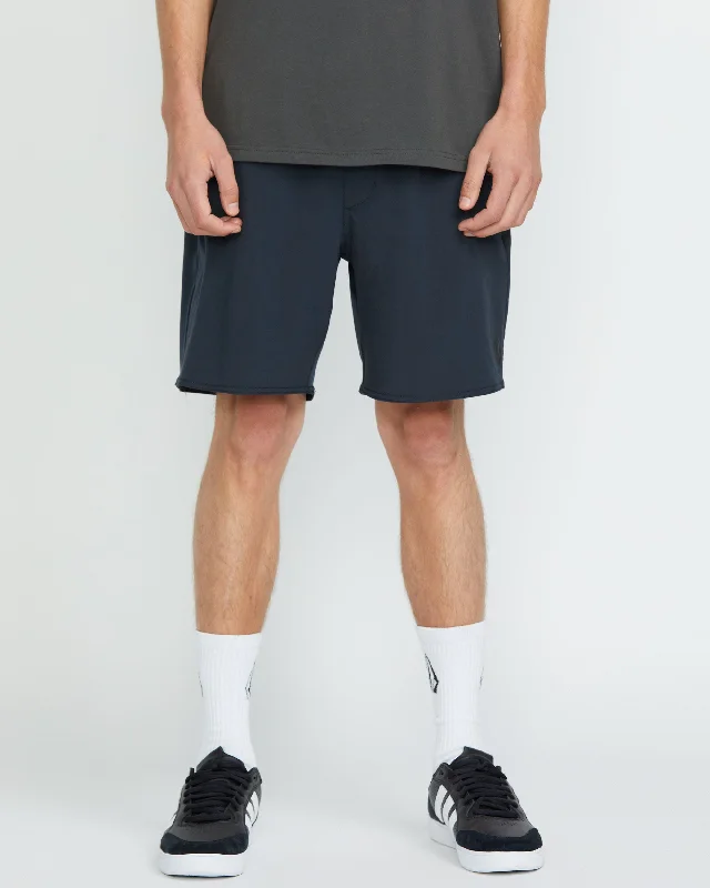 Nomoly Elastic Waist Shorts - Navy