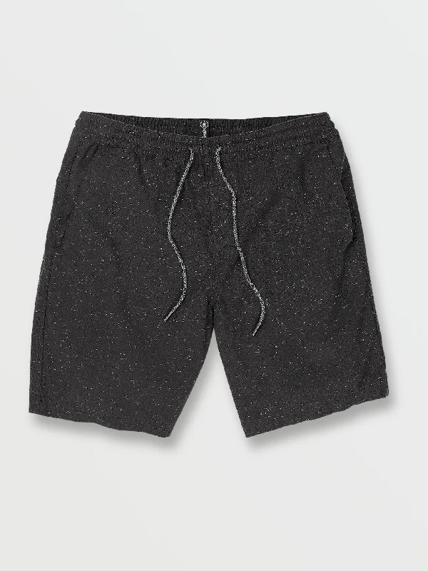 Frickin Mix Elastic Waist Shorts - New Black