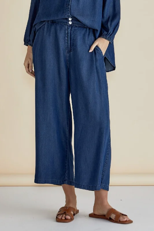 Betty Basics Rio Relaxed Pant Dark Indigo