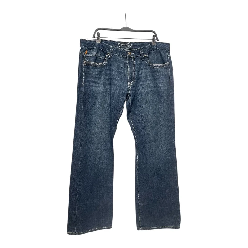 ROBIN'S JEAN/Straight Pants/38/Denim/BLU/LEATHER TRIM/STUDS