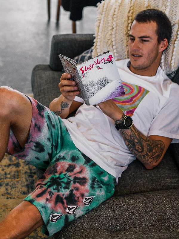 Iconic Stone Plus Fleece Shorts - Tie Dye