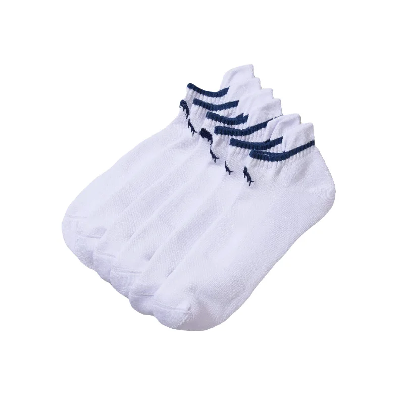 Tommy Bahama Men's Performance Athletic Liner 3 Pack Socks - White