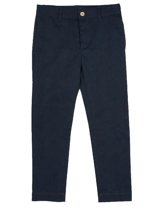 NOMA NAVY PLAID PANT [Final Sale]