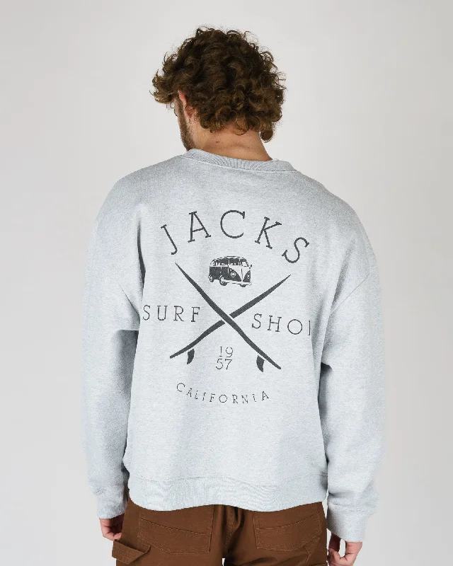 Bus Stop Heavyweight Crewneck - Grey