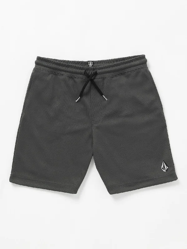 Big Boys So Meshed Up Elastic Waist Shorts - Asphalt Black