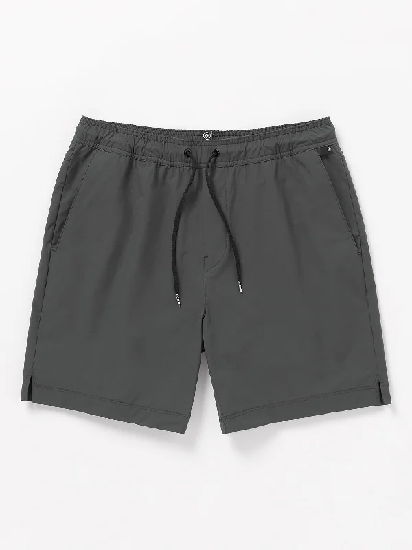 Hoxstop Elastic Waist Shorts - Asphalt Black