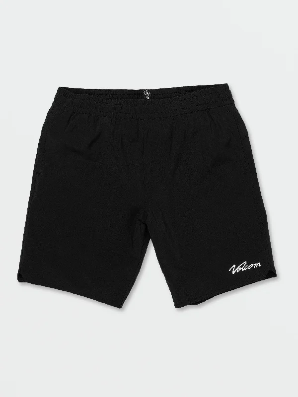 Belmont Elastic Waist Shorts - Black